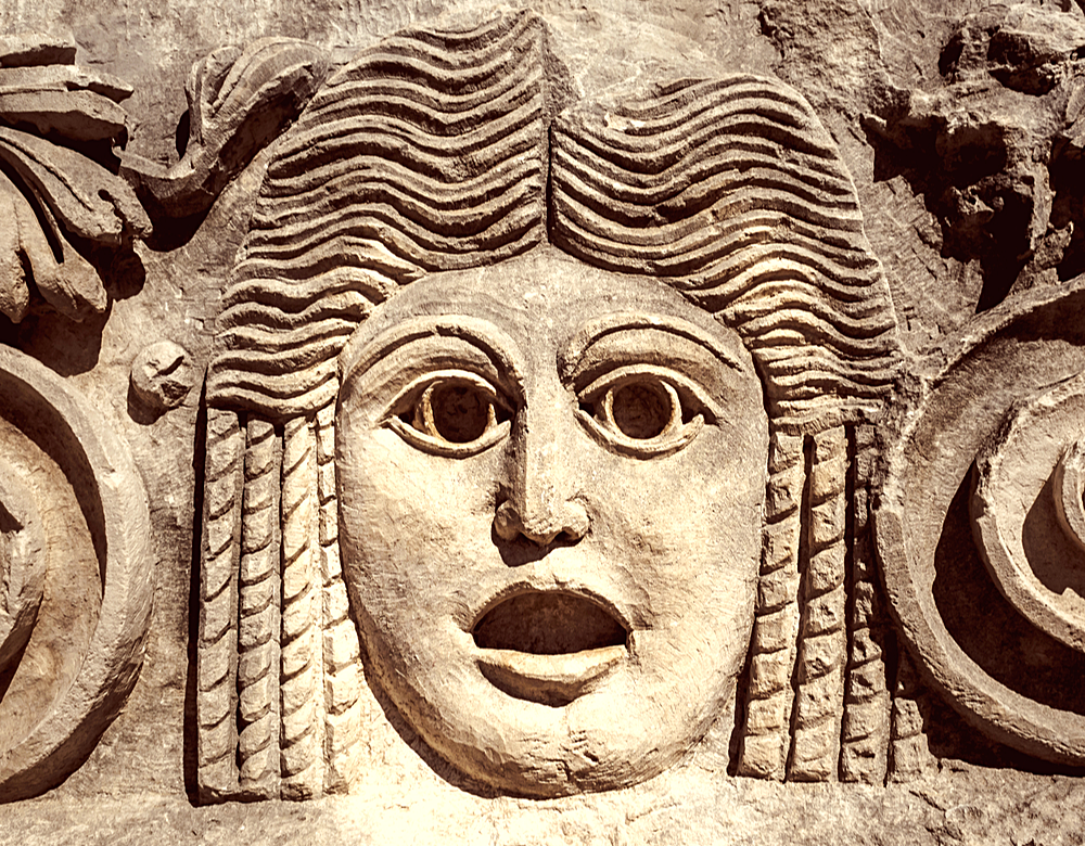 The Greek Tragedy mask