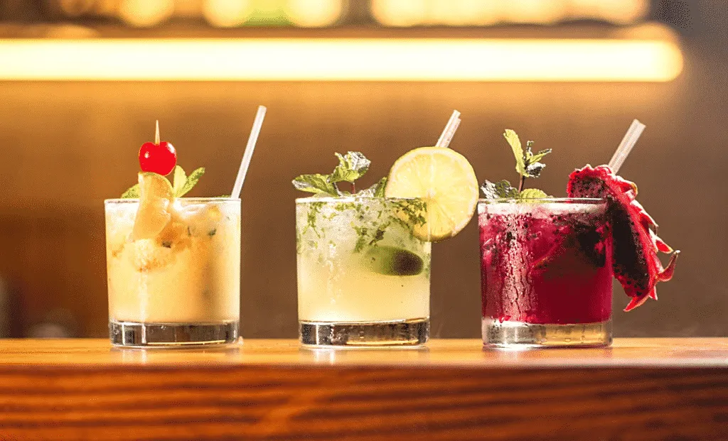 different variants of mojito