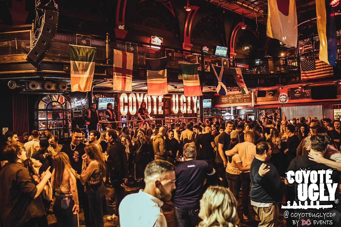 party at Coyote Ugly Saloon Cardiff