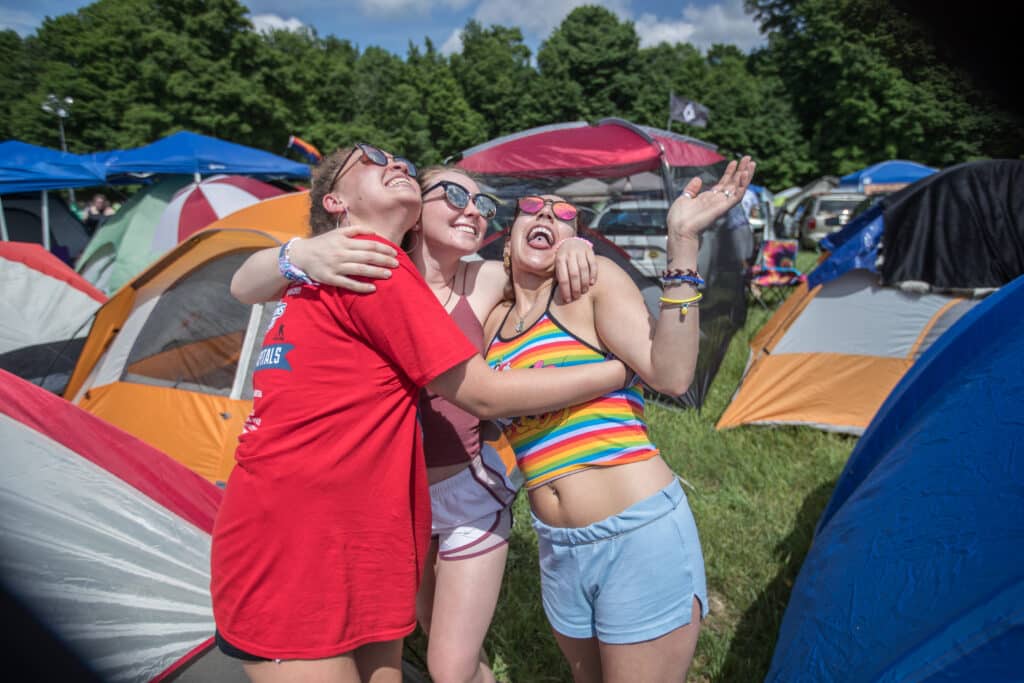 participants in Electric Forest Festival