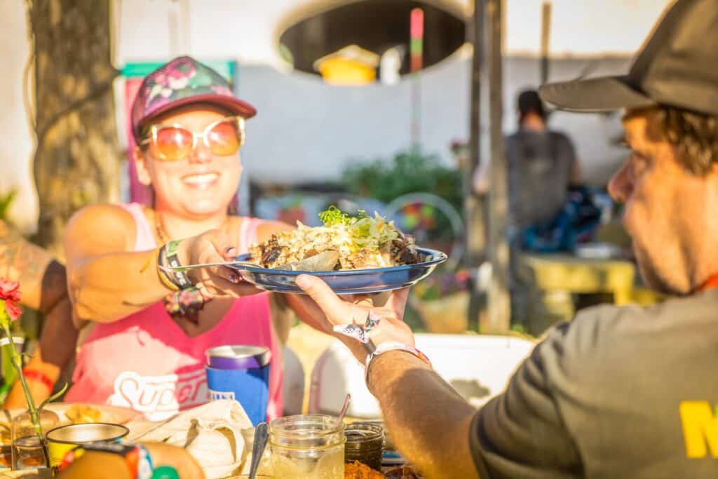 people-enjoying-food-at-Bonnaroo-festival