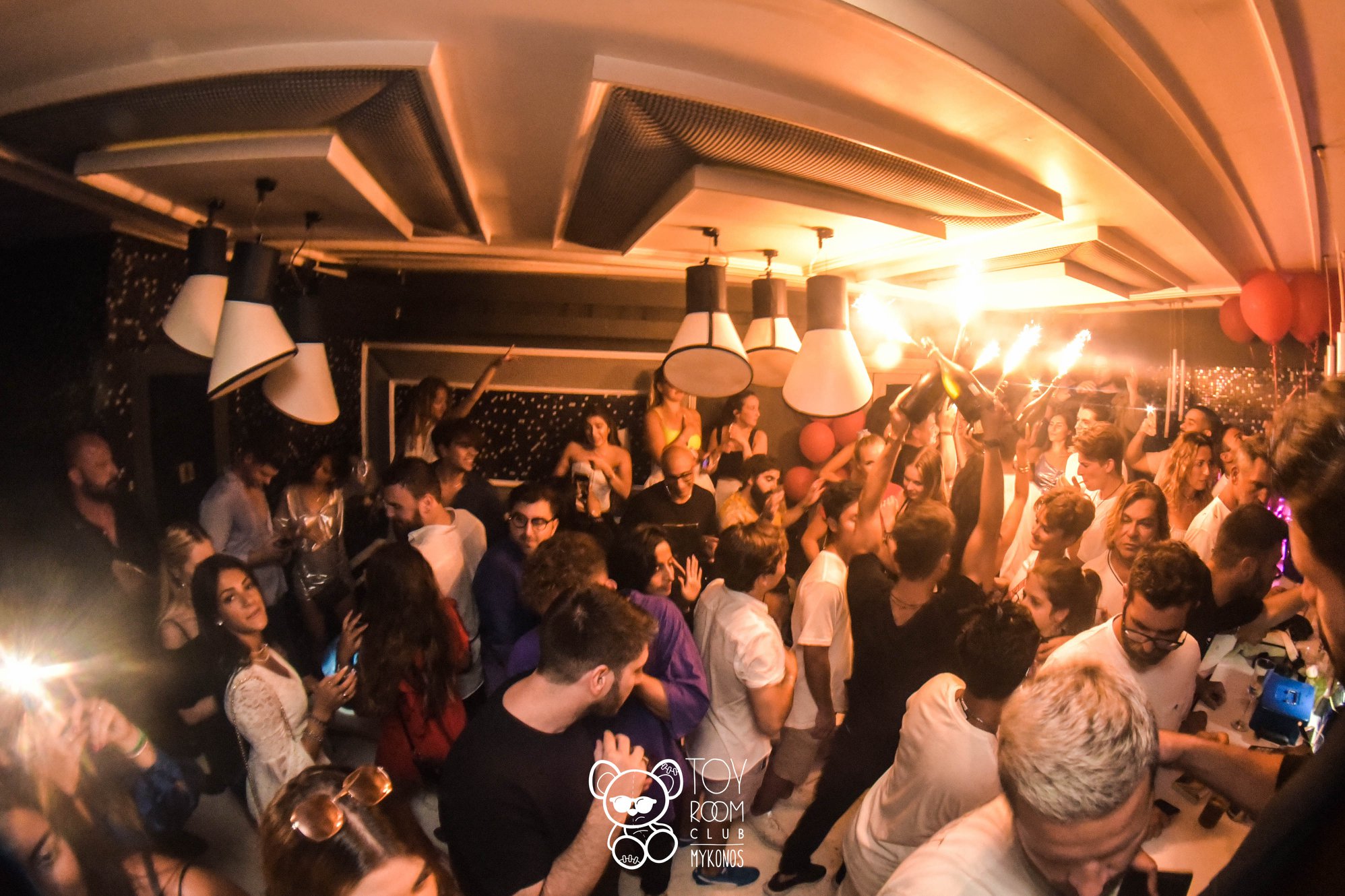 party at Toy Room Mykonos
