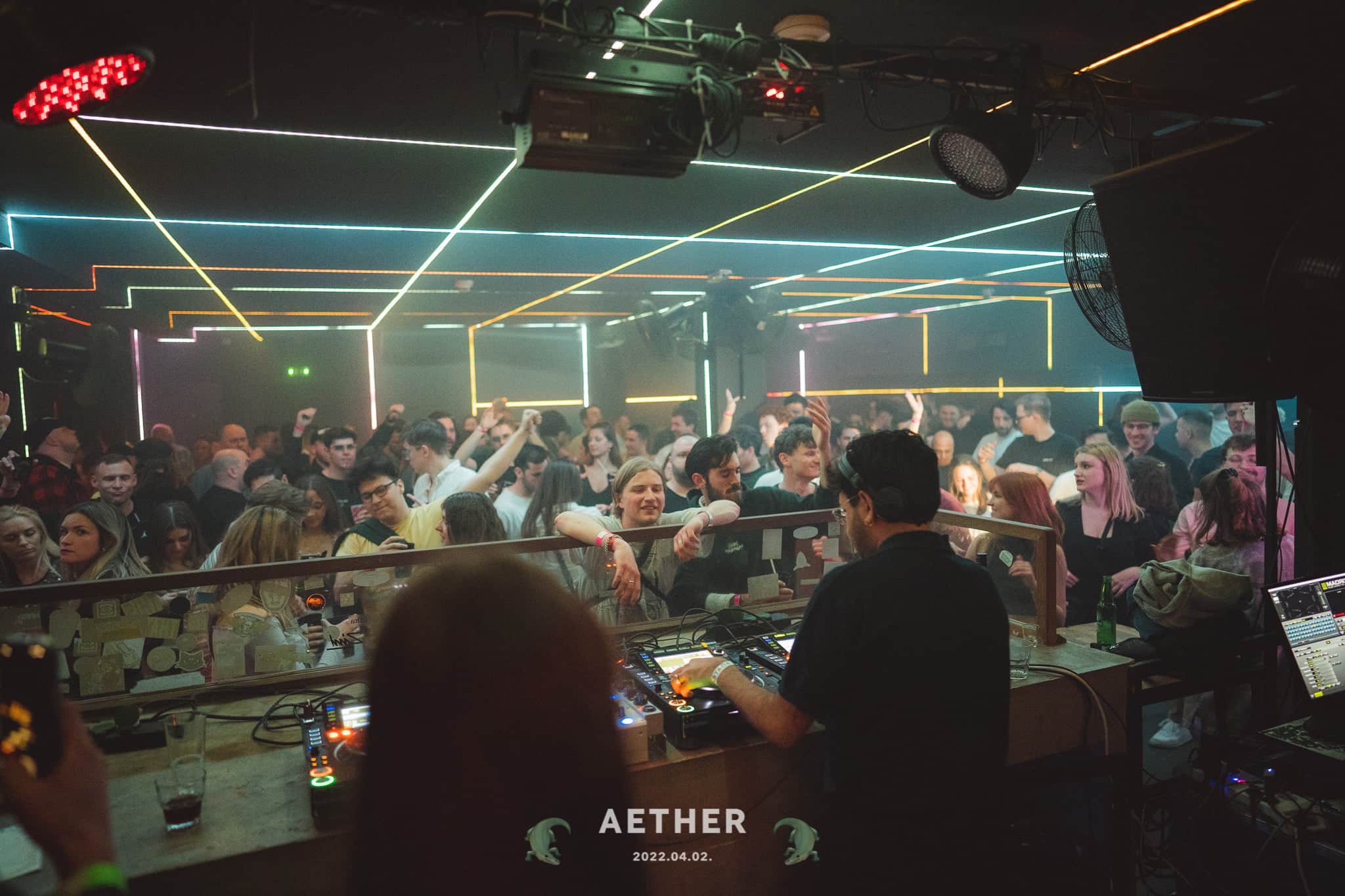 party at AETHER Club Budapest