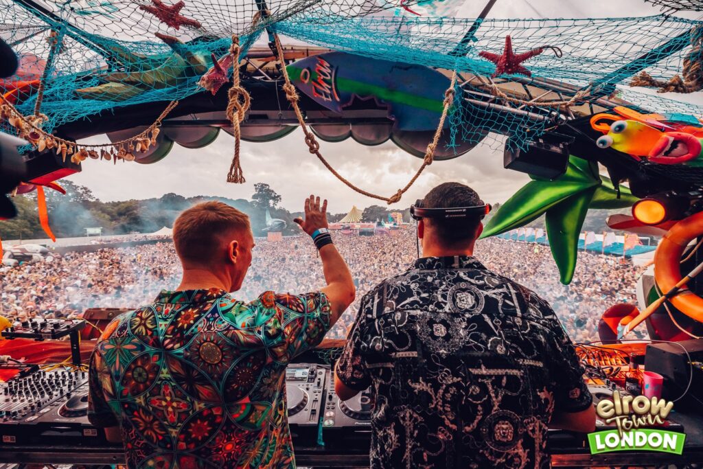 two-djs-perfoming-at-elrow-town-festival