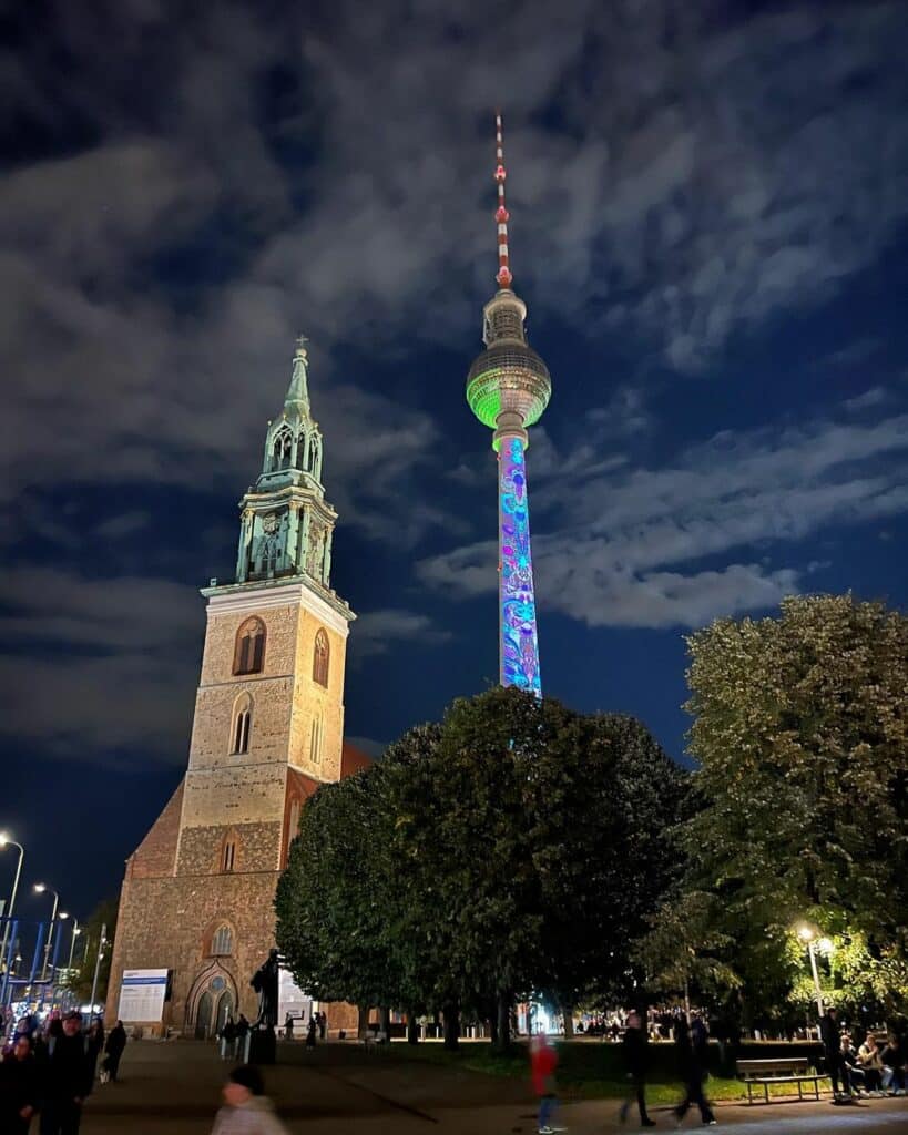 Street view of the TV Tower Berlin