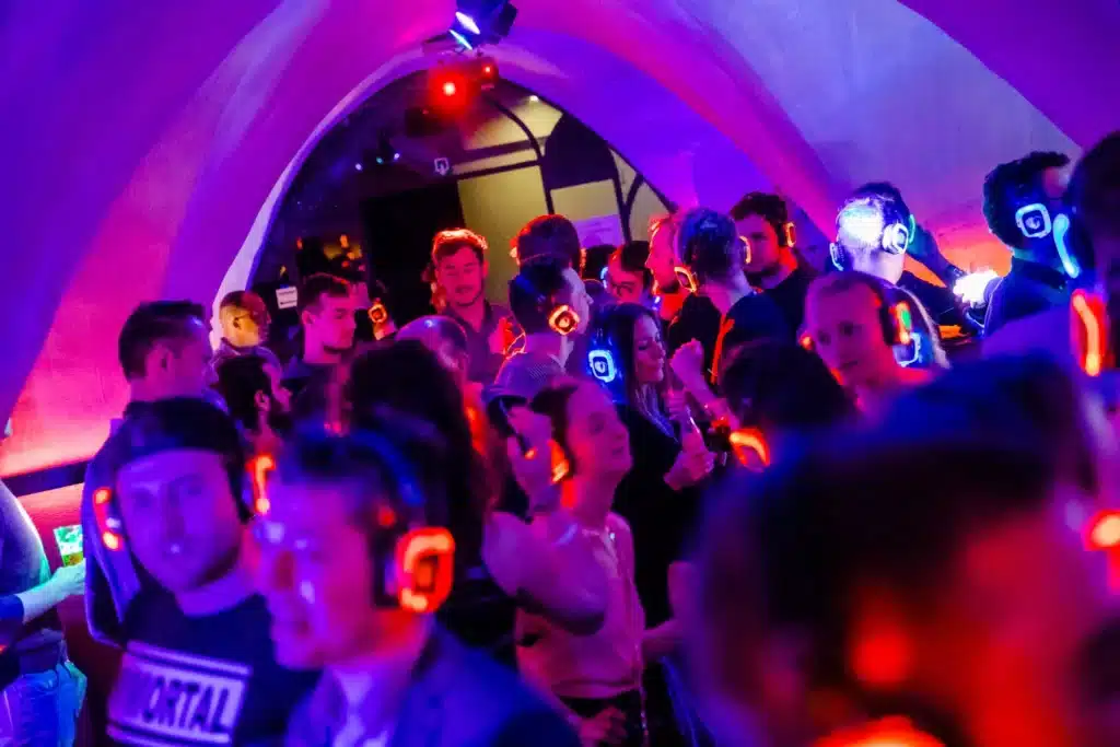party at Abacho Silent Disco