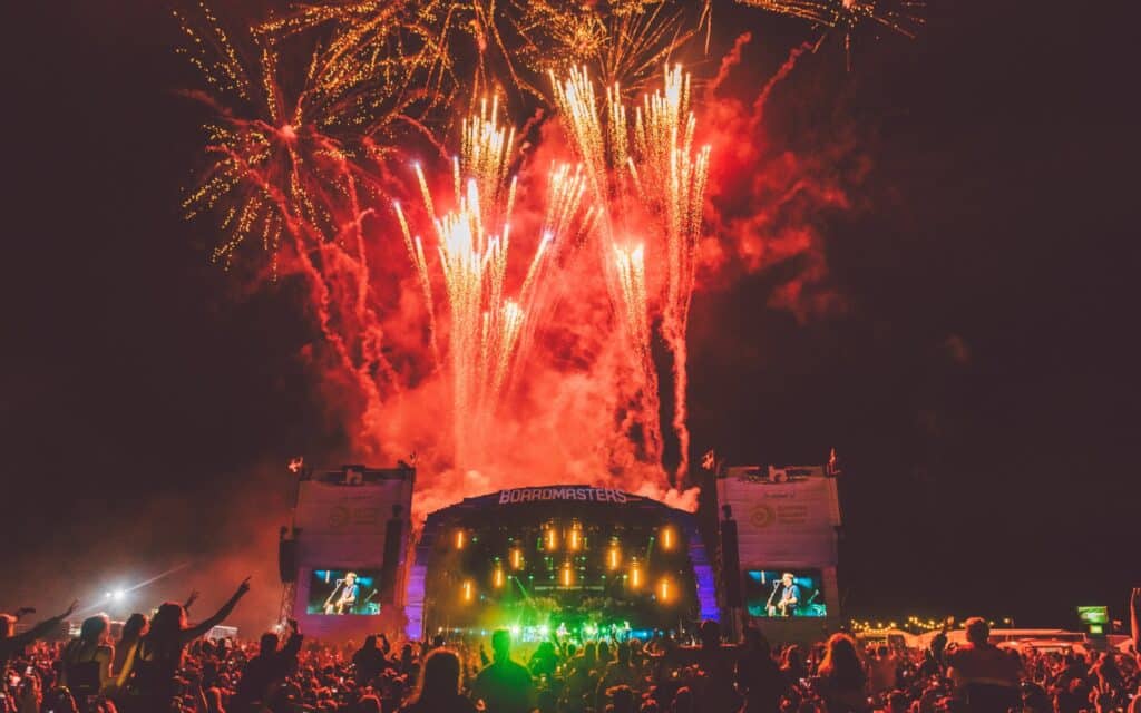 fireworks-at-boardmasters-festival-stage