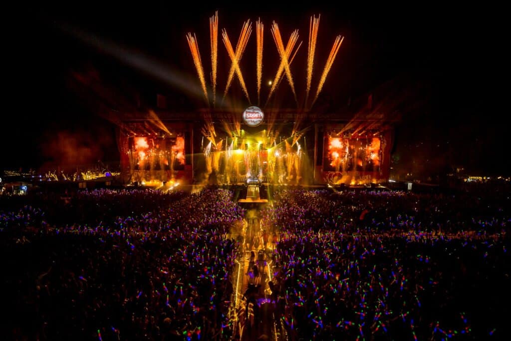 view-of-Sziget-Festival-main-stage-in-hungary