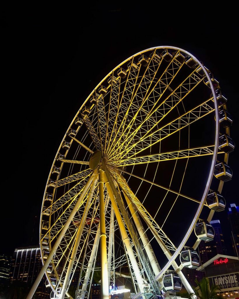 view-at-night-of-skyviews-miami-wheel