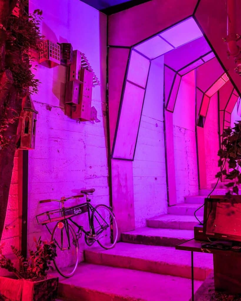 instagrammable-spot-in-tel-aviv-nightlife-colorful-archway-at-bavel