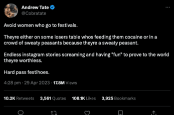 andrew-tate-tweet-about-women-who-attend-festivals