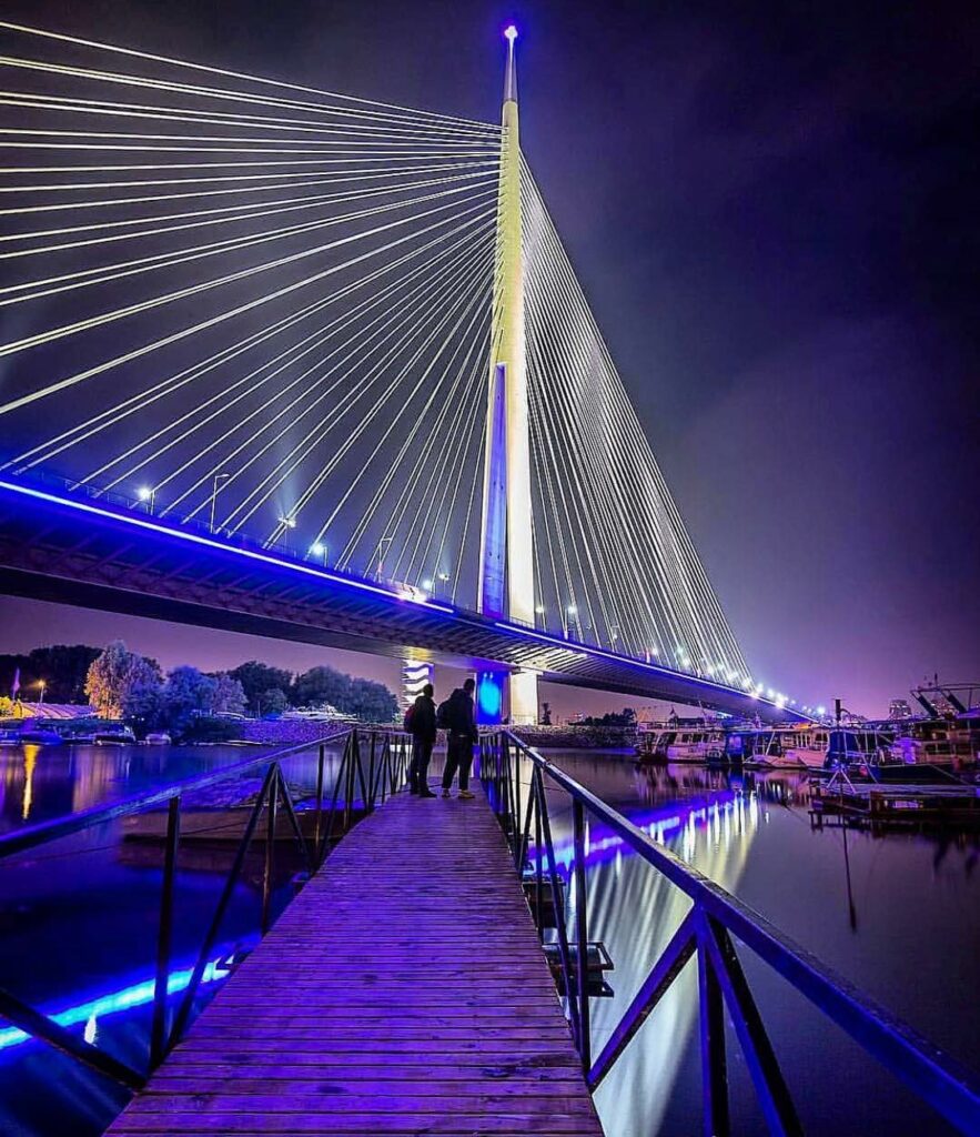 ada-bridge-at-night-belgrade